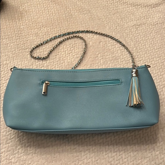 PrimeWare Wine Purse Cross Body Design Aqua Blue Insulated - Picture 1 of 5
